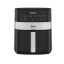 Midea Air fryer , MF-CN65E , Power 1700 W , Capacity 6.5 L , Black