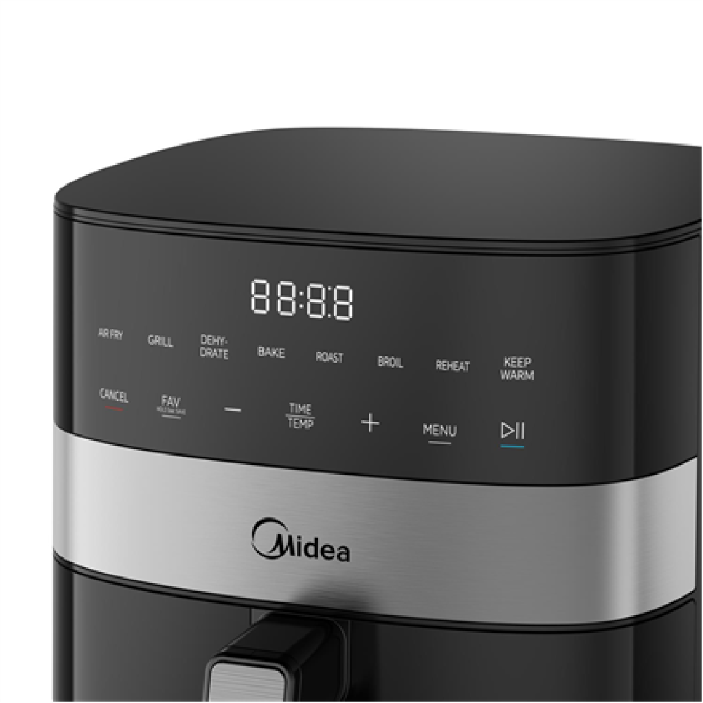 Midea Air fryer , MF-CN65E , Power 1700 W , Capacity 6.5 L , Black