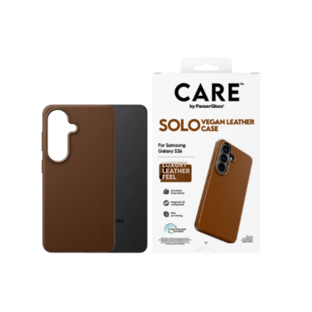 CARE by PanzerGlass Solo Case Brown Samsung New Galaxy S26 , PanzerGlass