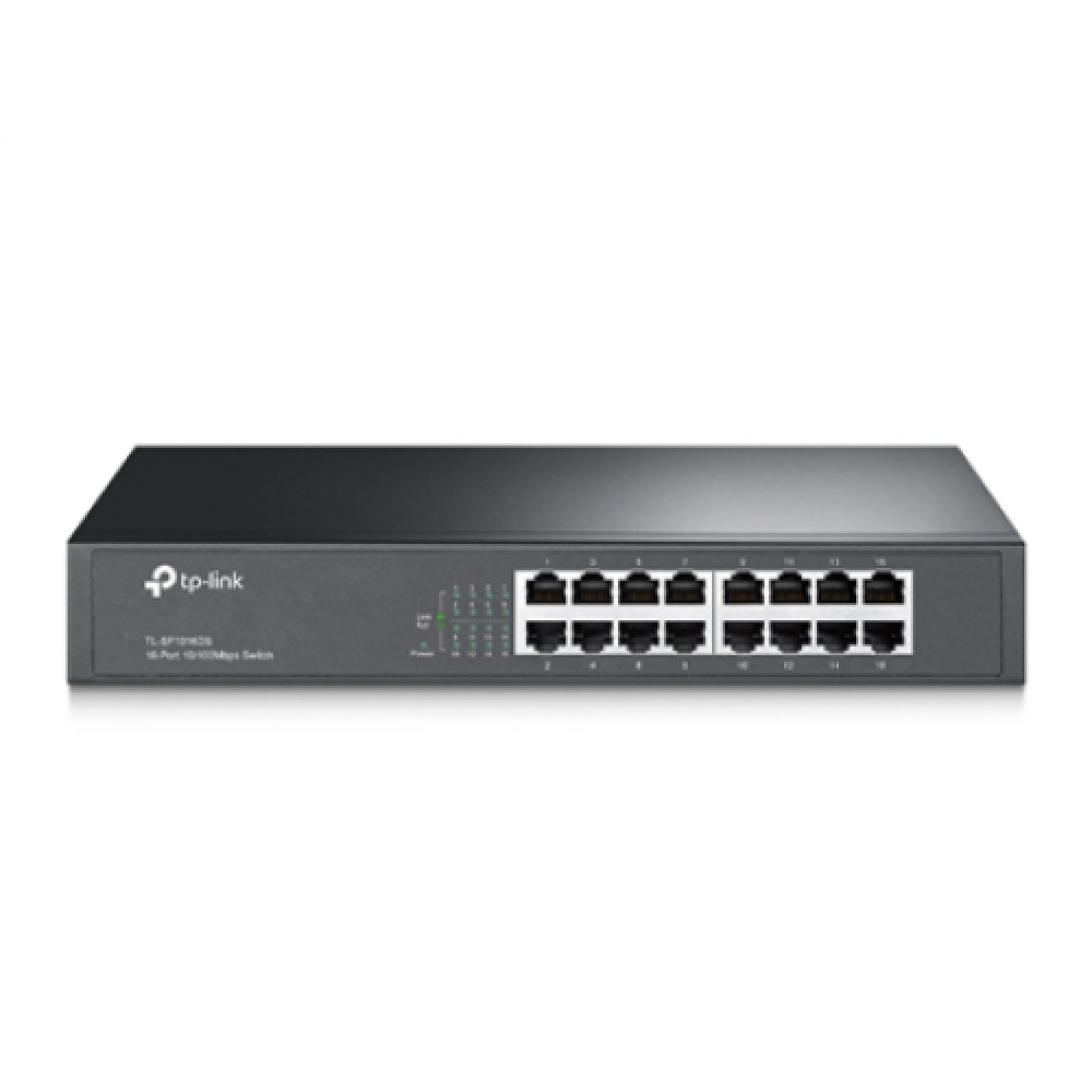 TP-LINK Switch TL-SF1016DS Unmanaged Desktop/Rackmountable 10/100 Mbps (RJ-45) ports quantity 16 Power supply type External