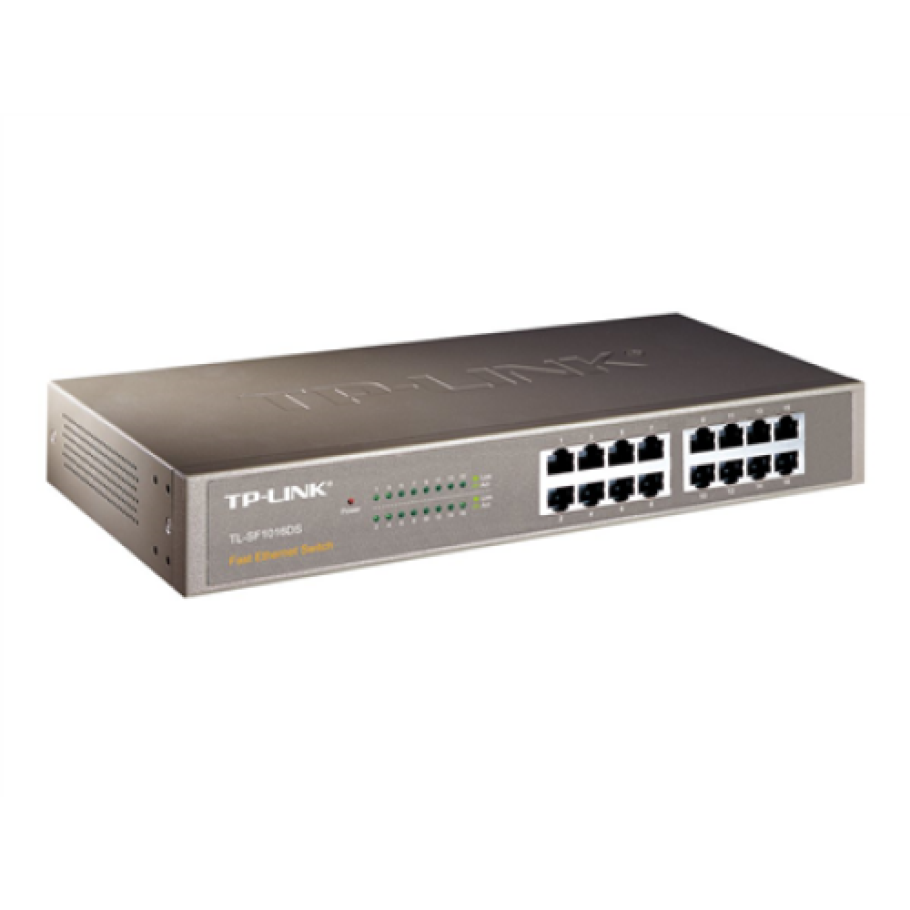 TP-LINK Switch TL-SF1016DS Unmanaged Desktop/Rackmountable 10/100 Mbps (RJ-45) ports quantity 16 Power supply type External