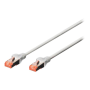Digitus CAT 6 S/FTP , Patch cord , Length 1 m , Grey