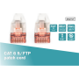 Digitus CAT 6 S/FTP , Patch cord , Length 1 m , Grey