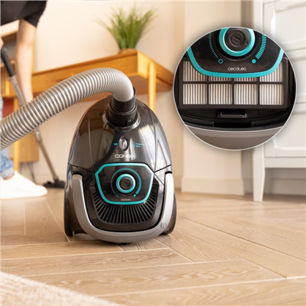 Cecotec Vacuum cleaner , Conga Powerbag 2500 Plus , Bagged , Dust capacity 2.5 L , Power 850 W , Black