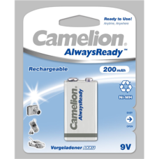 Camelion , 9V/6HR61 , 200 mAh , AlwaysReady Rechargeable Batteries Ni-MH , 1 pc(s)