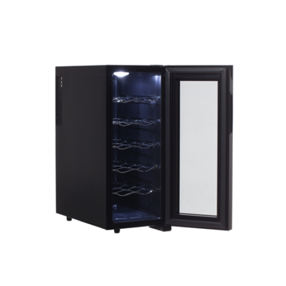 Adler Wine Cooler AD 8075 Energy efficiency class G, Free standing, Bottles capacity 12, Black