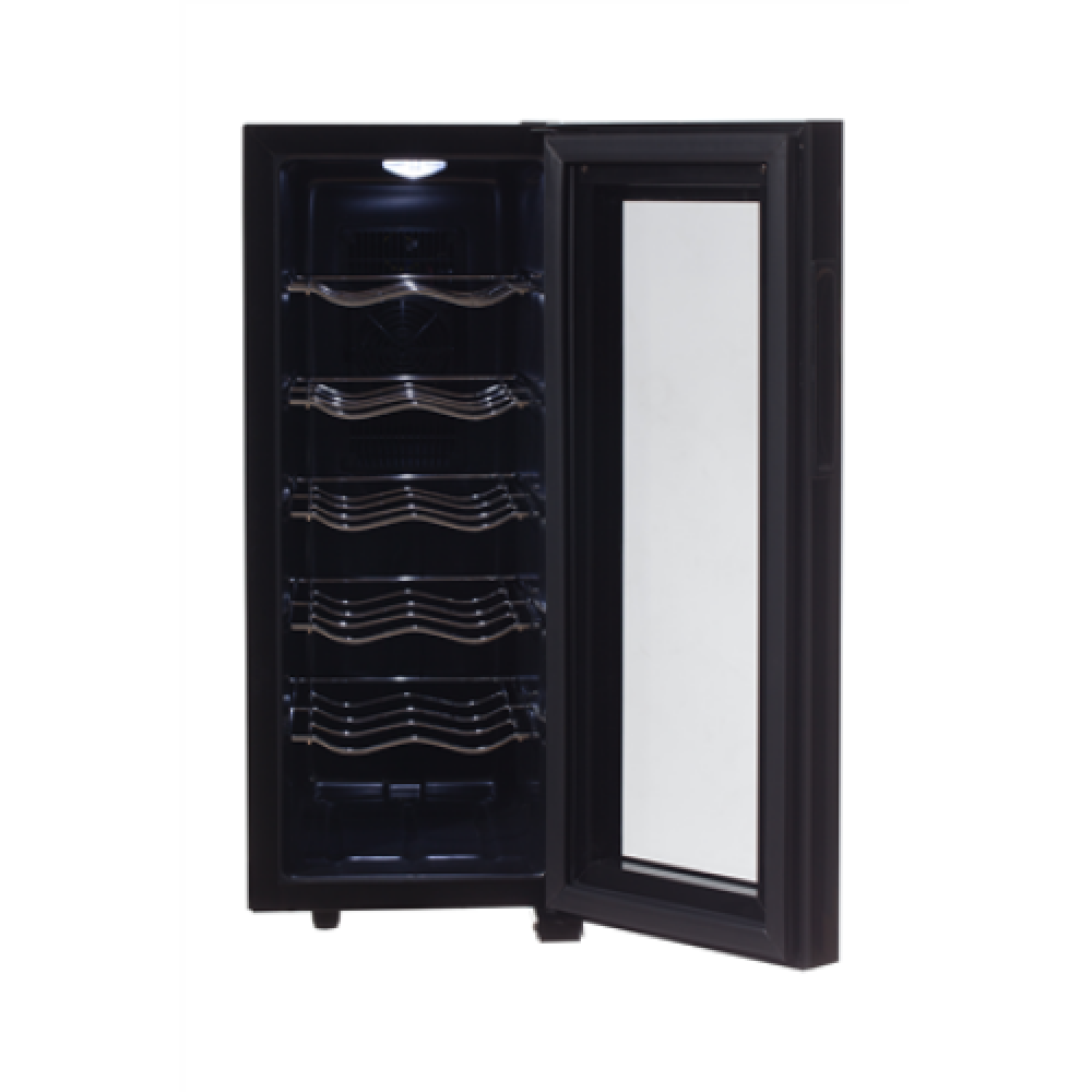 Adler Wine Cooler AD 8075 Energy efficiency class G, Free standing, Bottles capacity 12, Black