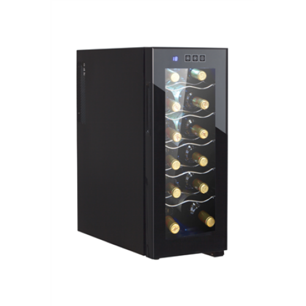 Adler Wine Cooler AD 8075 Energy efficiency class G, Free standing, Bottles capacity 12, Black