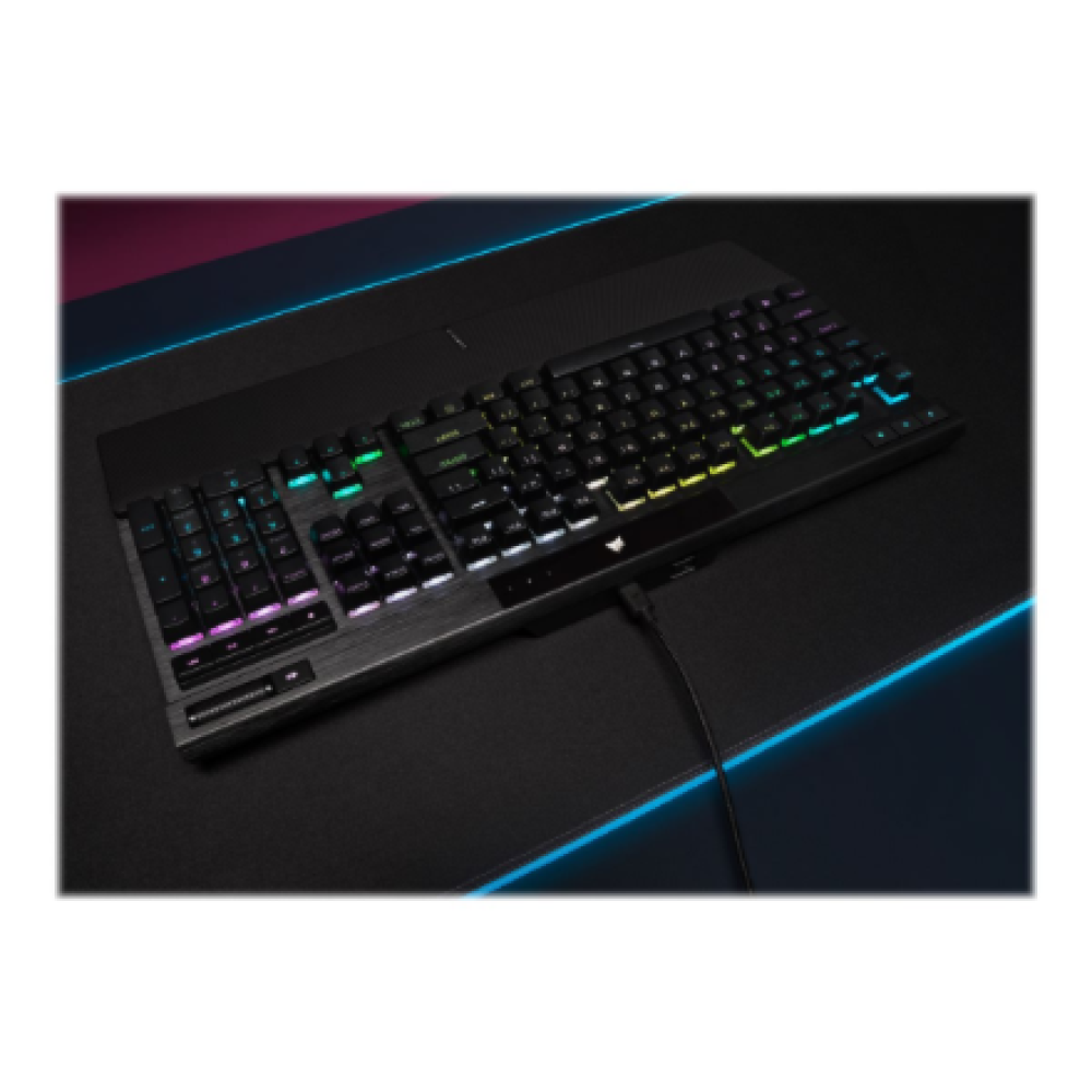 Corsair Mechanical Gaming Keyboard with PBT DOUBLE SHOT PRO Keycaps , K70 RGB PRO , Gaming keyboard , Wired , Nordic , Black , CHERRY MX SPEED