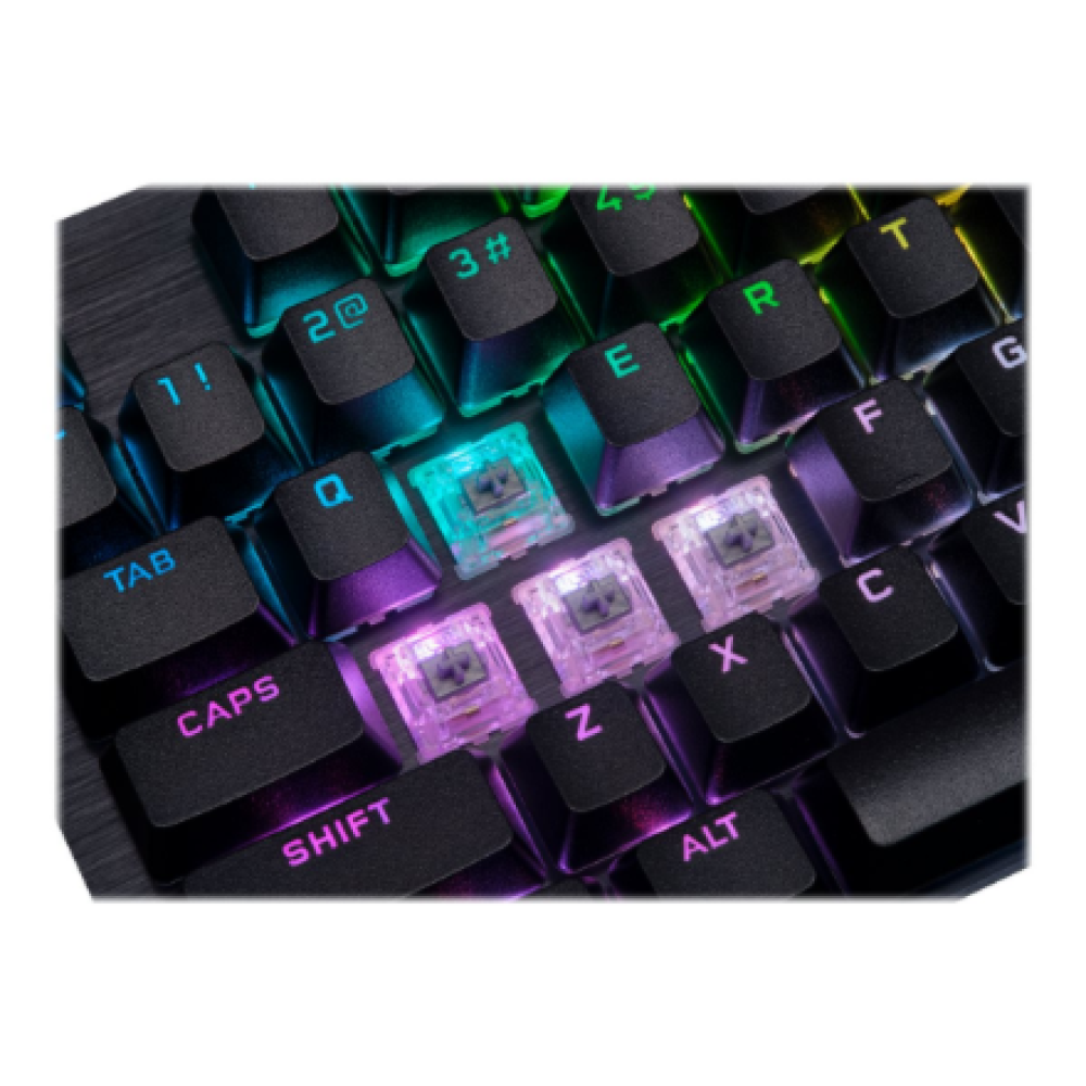 Corsair Mechanical Gaming Keyboard with PBT DOUBLE SHOT PRO Keycaps , K70 RGB PRO , Gaming keyboard , Wired , Nordic , Black , CHERRY MX SPEED