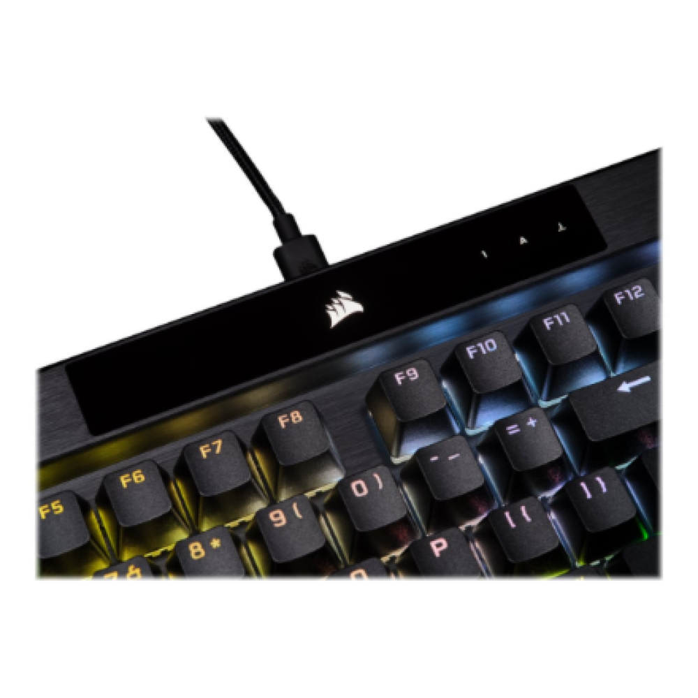 Corsair Mechanical Gaming Keyboard with PBT DOUBLE SHOT PRO Keycaps , K70 RGB PRO , Gaming keyboard , Wired , Nordic , Black , CHERRY MX SPEED
