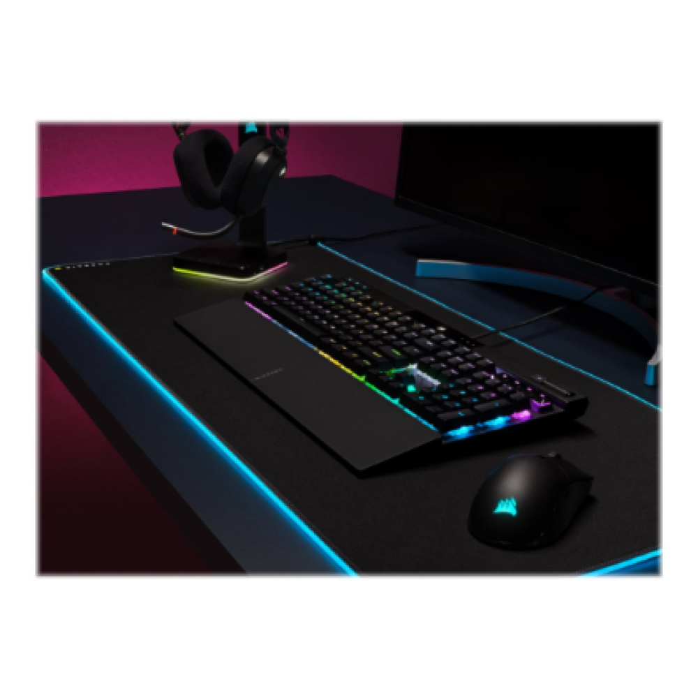 Corsair Mechanical Gaming Keyboard with PBT DOUBLE SHOT PRO Keycaps , K70 RGB PRO , Gaming keyboard , Wired , Nordic , Black , CHERRY MX SPEED
