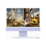 Apple , iMac , Desktop , AIO , 24 , Apple M3 , Internal memory 8 GB , Solid-state drive capacity 256 GB , Apple M3 8-Core CPU/10-Core GPU , No optical drive , Keyboard language English , macOS , Warranty 12 month(s)