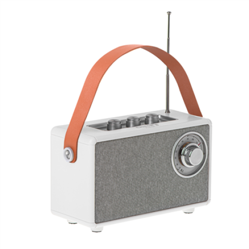 Camry Speaker with radio , CR 1902 W , 5 W , Bluetooth , White , Wireless connection