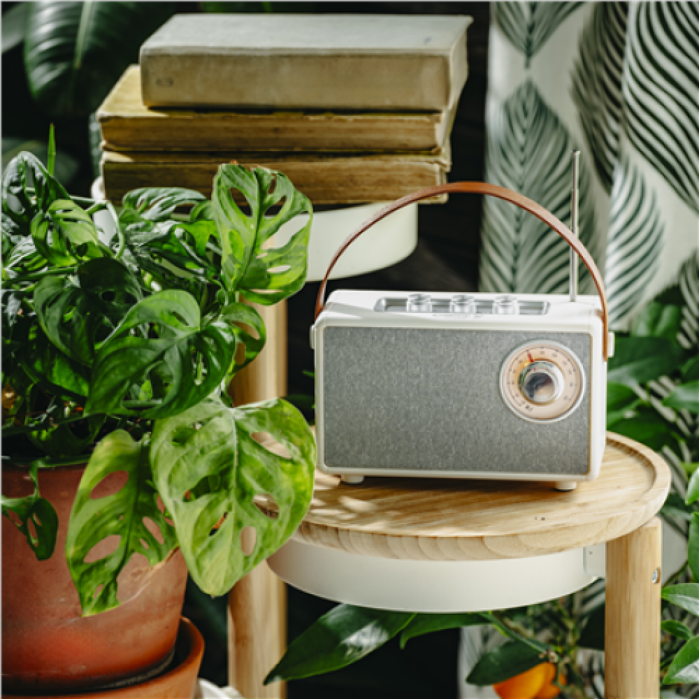 Camry Speaker with radio , CR 1902 W , 5 W , Bluetooth , White , Wireless connection