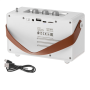 Camry Speaker with radio , CR 1902 W , 5 W , Bluetooth , White , Wireless connection