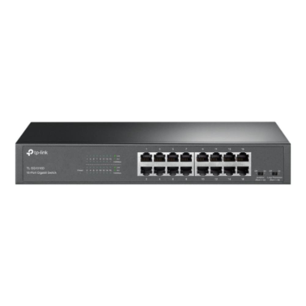 TP-LINK , 16-Port Gigabit Switch , TL-SG1016D , Unmanaged , Desktop/Rackmountable