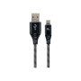 Cablexpert , Premium cotton braided Type-C USB charging and data cable, 1 m , CC-USB2B-AMCM-1M-BW