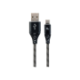 Cablexpert , Premium cotton braided Type-C USB charging and data cable, 1 m , CC-USB2B-AMCM-1M-BW