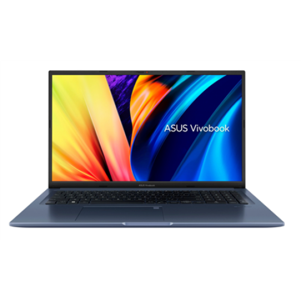 Asus Vivobook 17X K1703ZA-AU063W Quiet Blue 17.3 IPS FHD 60 Hz Anti-glare Intel Core i5 i5-12500H 8 GB DDR4 on board SSD 512 GB Intel UHD Graphics Windows 11 Home 802.11ax Bluetooth version 5.0 Keyboard language English Keyboard backlit Warranty 24 month(