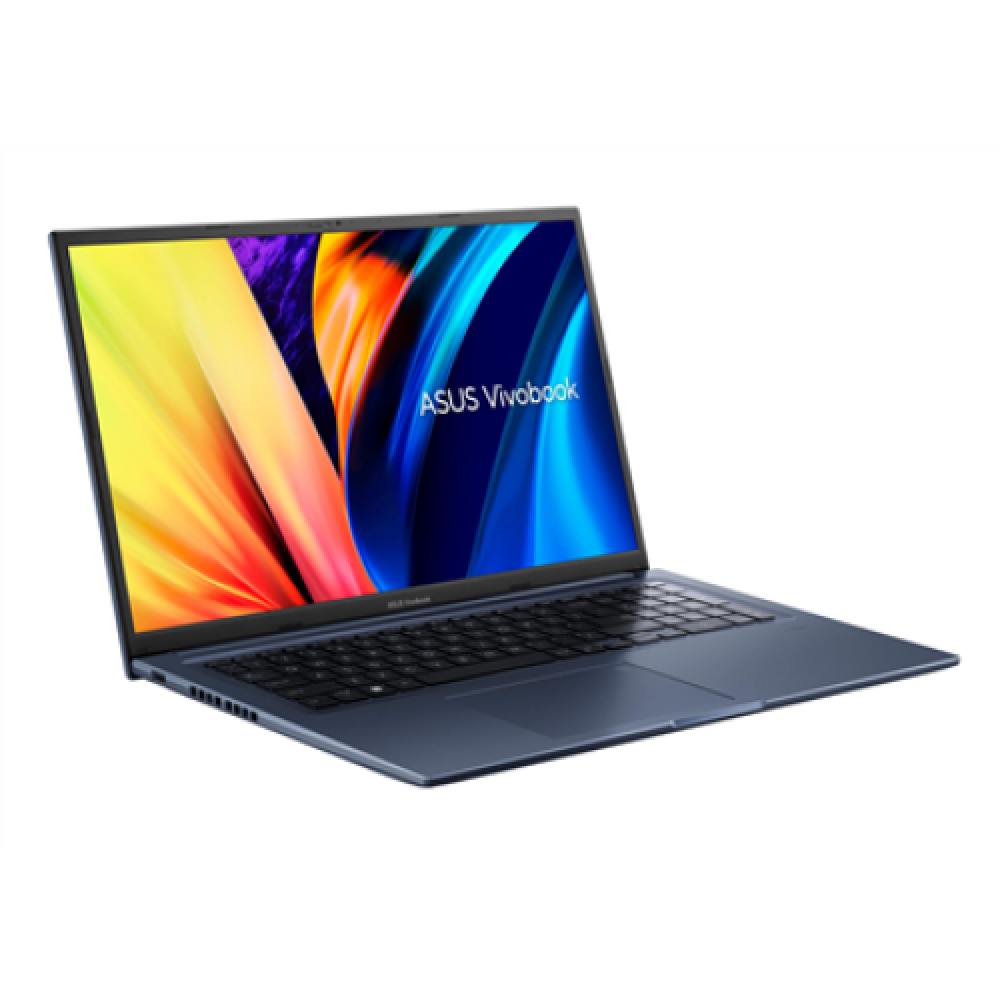 Asus Vivobook 17X K1703ZA-AU063W Quiet Blue 17.3 IPS FHD 60 Hz Anti-glare Intel Core i5 i5-12500H 8 GB DDR4 on board SSD 512 GB Intel UHD Graphics Windows 11 Home 802.11ax Bluetooth version 5.0 Keyboard language English Keyboard backlit Warranty 24 month(