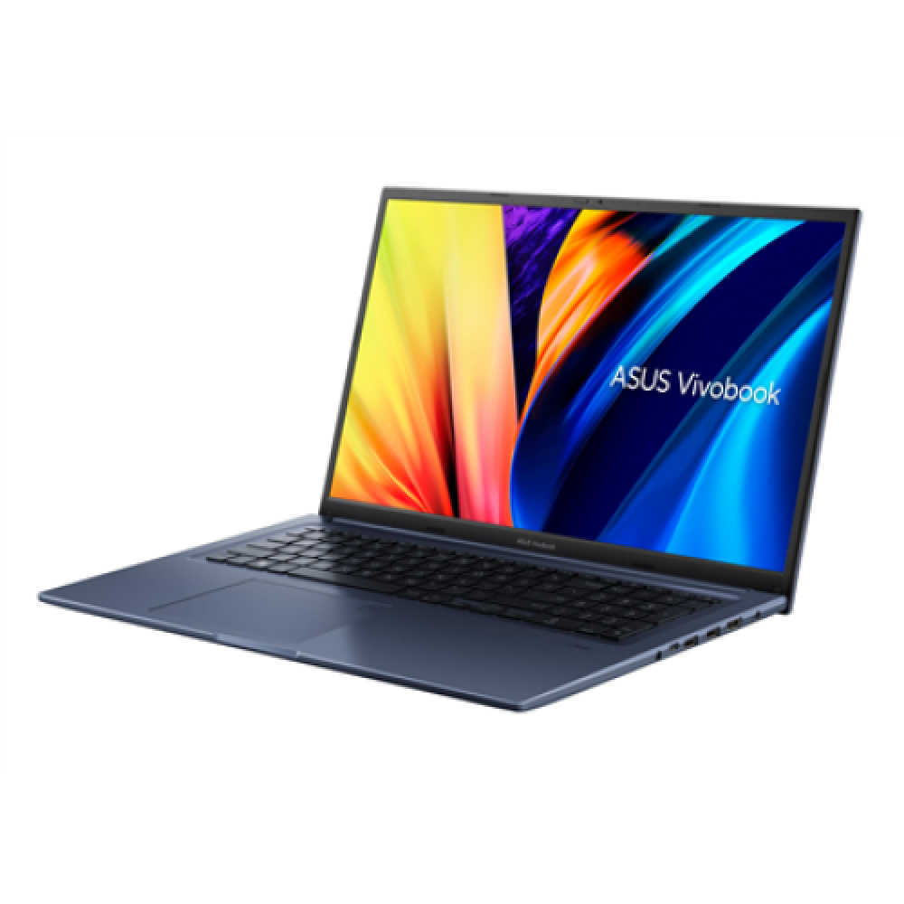 Asus Vivobook 17X K1703ZA-AU063W Quiet Blue 17.3 IPS FHD 60 Hz Anti-glare Intel Core i5 i5-12500H 8 GB DDR4 on board SSD 512 GB Intel UHD Graphics Windows 11 Home 802.11ax Bluetooth version 5.0 Keyboard language English Keyboard backlit Warranty 24 month(