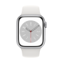Apple Watch Series 8 GPS + Cellular MP4A3EL/A Smart watches GPS (satellite) Retina LTPO OLED Touchscreen 41mm Waterproof Bluetooth Water-resistant, Dust-resistant, Crack-resistant Silver Wi-Fi