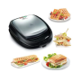 TEFAL Sandwich Maker , SW342D38 , 700 W , Number of plates 3 , Black/Stainless Steel