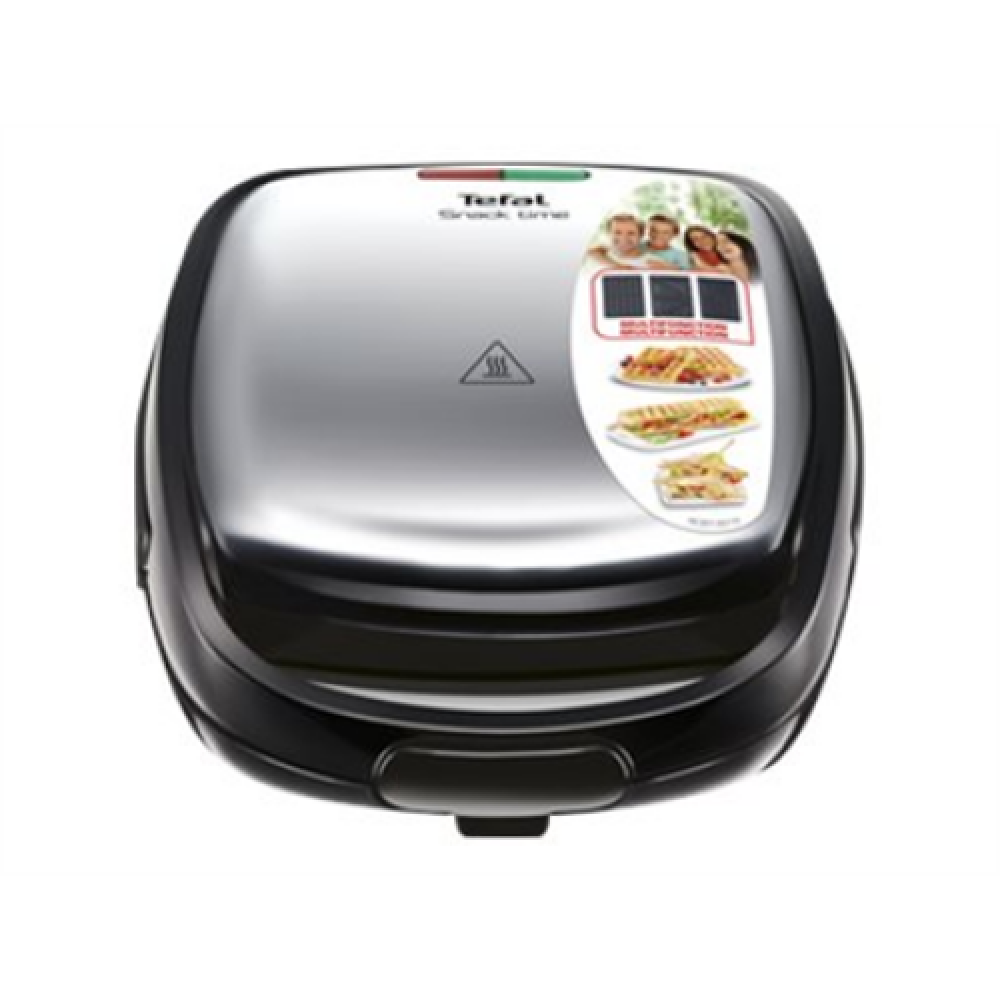 TEFAL Sandwich Maker , SW342D38 , 700 W , Number of plates 3 , Black/Stainless Steel