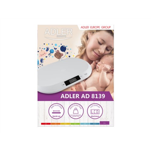 Adler , Adler AD 8139 , Maximum weight (capacity) 20 kg , Accuracy 10 g , White