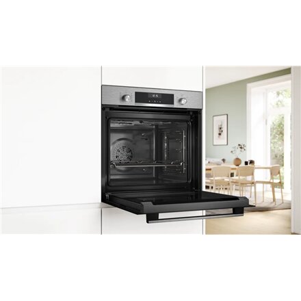 Bosch Oven , HBG517CS4 , 71 L , Electric , Hydrolytic , Control knob , Height 59.5 cm , Width 59.4 cm , Stainless steel