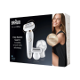 Braun Epilator , Silk-épil 9 Flex SES9-030 3D , Operating time (max) 50 min , Number of power levels 2 , Wet & Dry , White