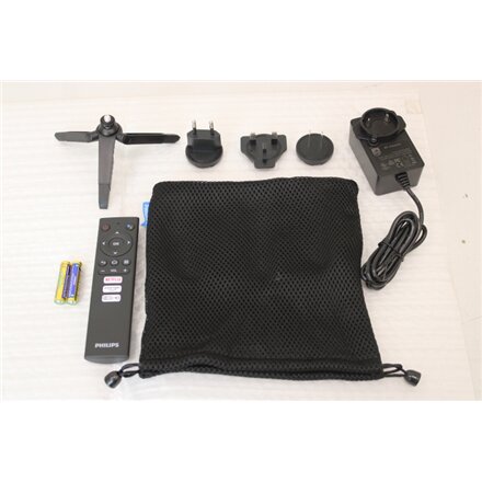 SALE OUT. Philips PicoPix Micro 2TV Mobile Projector, 854x480, 16:9, 600:1, Black , Philips PPX360/INT , FWVGA (854x480) , 200 ANSI lumens , Black , USED AS DEMO