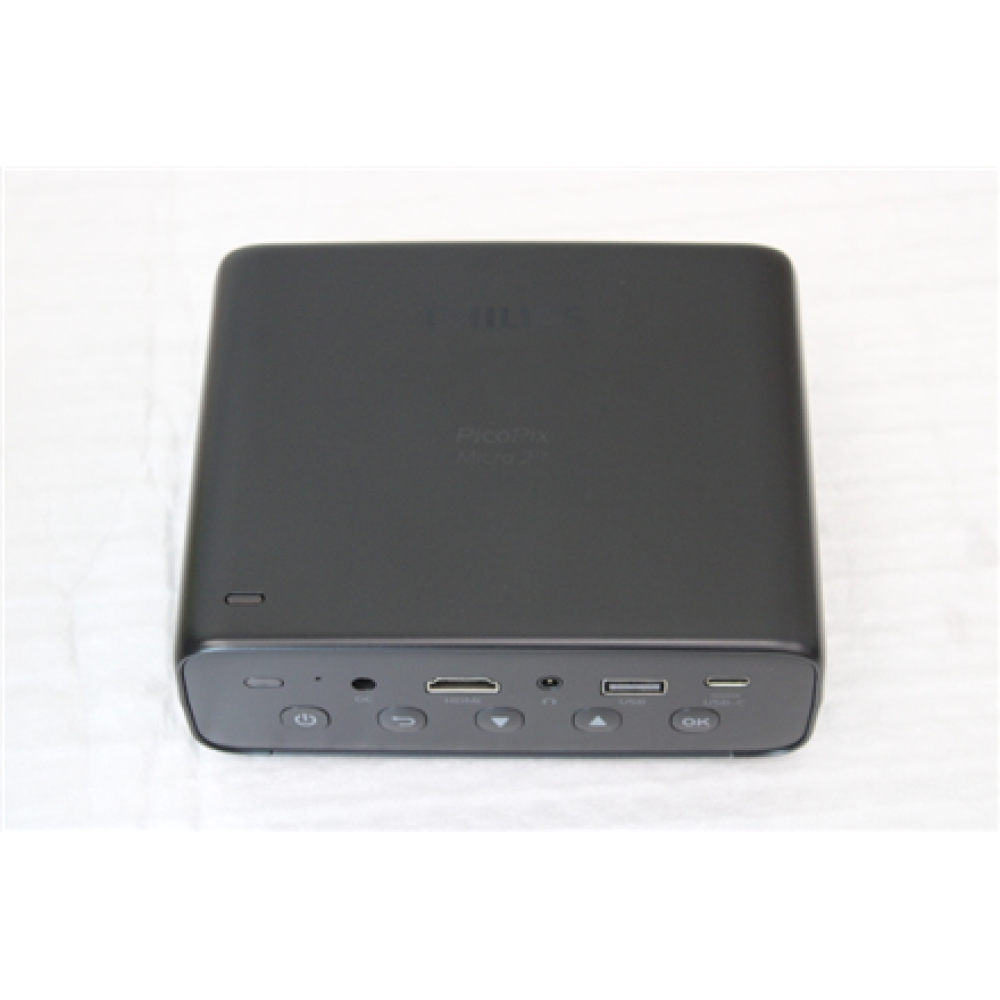 SALE OUT. Philips PicoPix Micro 2TV Mobile Projector, 854x480, 16:9, 600:1, Black , Philips PPX360/INT , FWVGA (854x480) , 200 ANSI lumens , Black , USED AS DEMO
