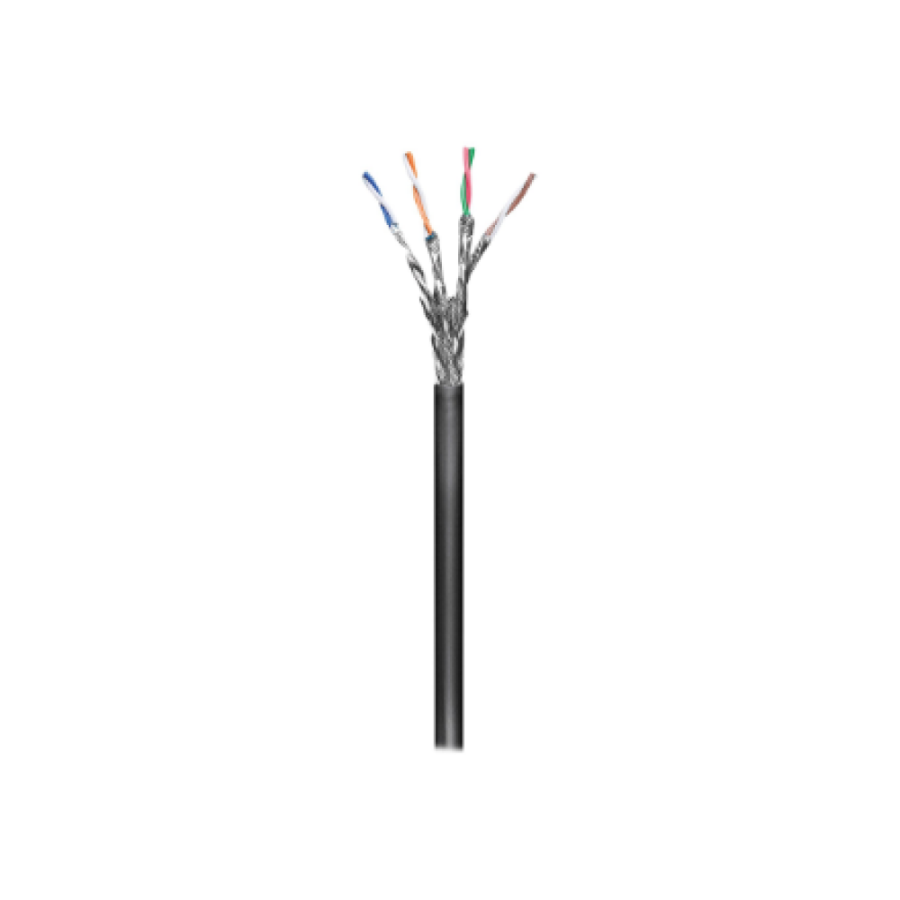 Goobay 77624 CAT 6 outdoor network cable, S/FTP (PiMF), black, 100m. , Goobay