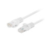 Lanberg Patchcord CAT.5E UTP 0.25M fluke passed 10-pack, White , PCU5-20CC-0025-W