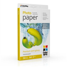 ColorWay Photo Paper, 50 sheets , Premium Semi-Glossy , 255 g/m² , A4 ColorWay Photo Paper, 50 sheets , Premium Semi-Glossy , 255 g/m² , A4