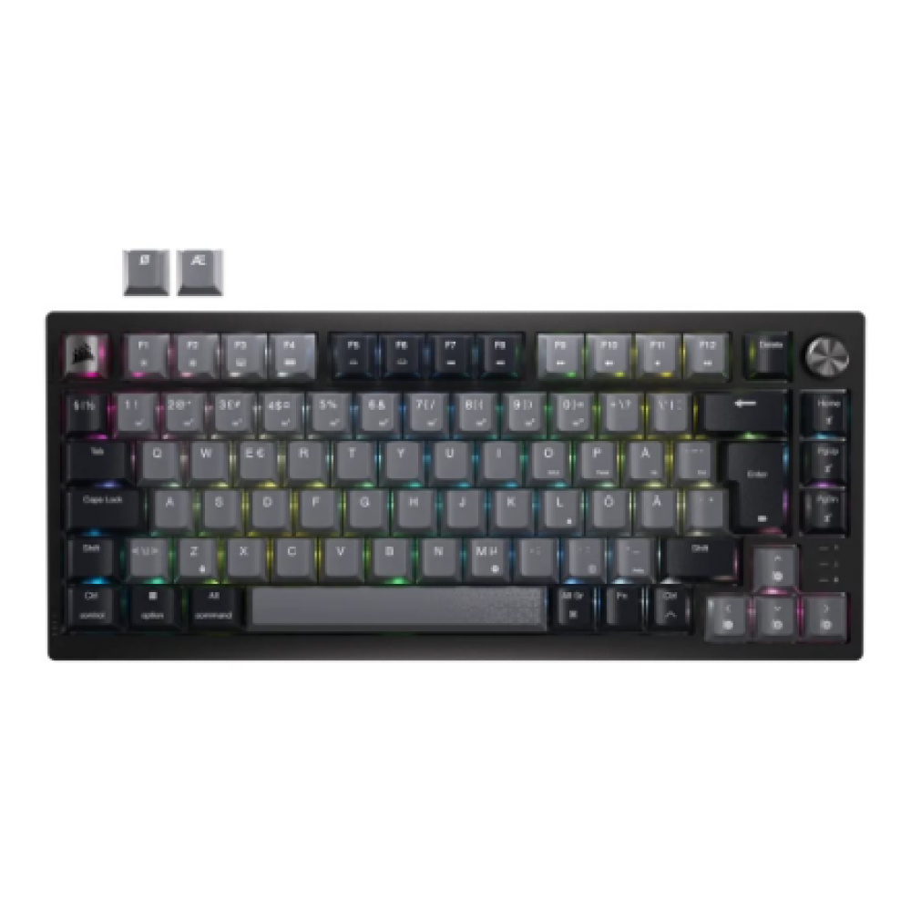 Corsair Keyboard , K65 PLUS , Mechanical Gaming Keyboard , Wireless , Nordic , Black , USB Type-A , CORSAIR MLX Red