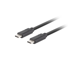 Lanberg USB-C 3.1 Gen 2 Cable, 10GB/s PD100W, 1 m , CA-CMCM-32CU-0010-BK , USB Type-C to USB Type-C