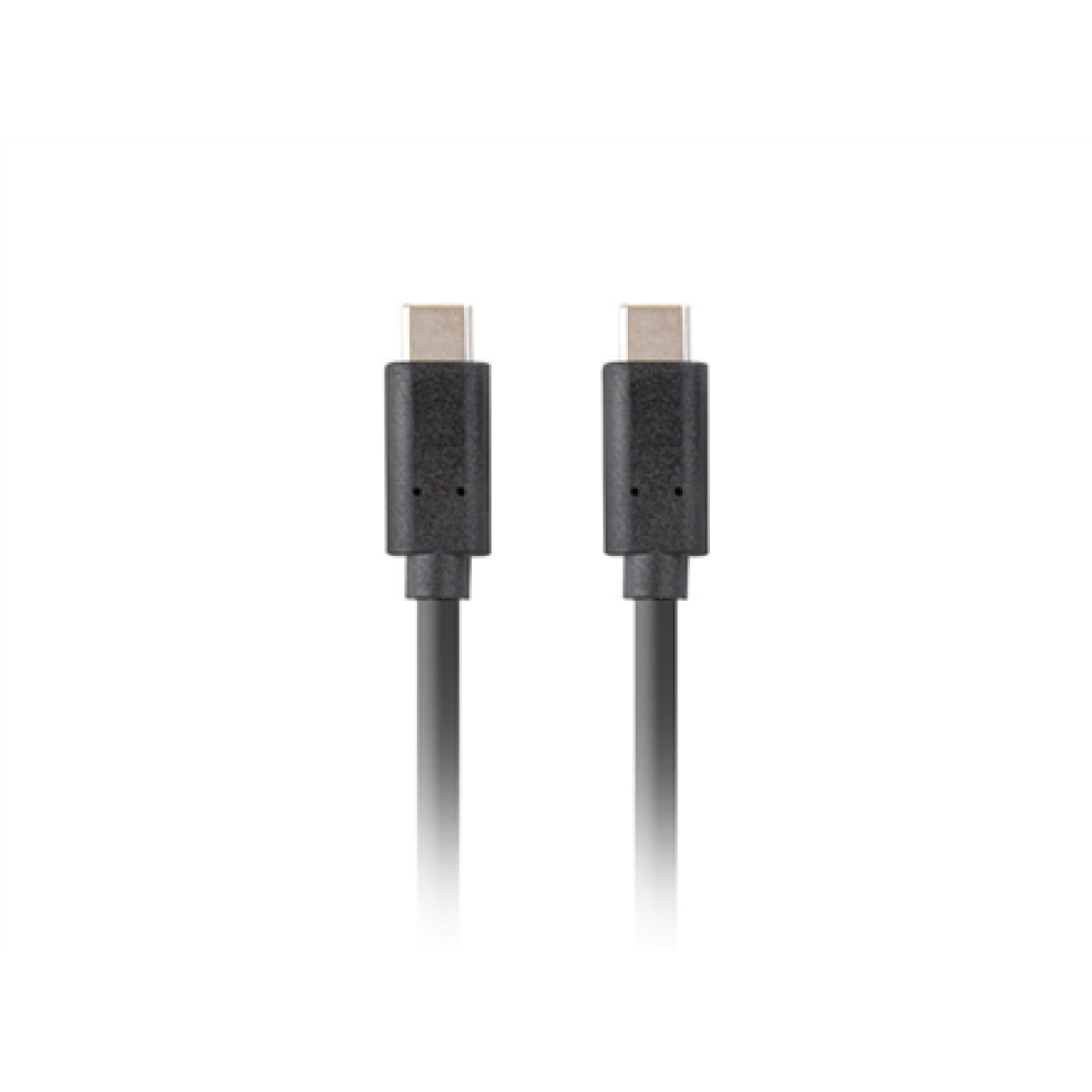 Lanberg USB-C 3.1 Gen 2 Cable, 10GB/s PD100W, 1 m , CA-CMCM-32CU-0010-BK , USB Type-C to USB Type-C