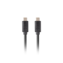 Lanberg USB-C 3.1 Gen 2 Cable, 10GB/s PD100W, 1 m , CA-CMCM-32CU-0010-BK , USB Type-C to USB Type-C