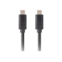 Lanberg USB-C 3.1 Gen 2 Cable, 10GB/s PD100W, 1 m , CA-CMCM-32CU-0010-BK , USB Type-C to USB Type-C