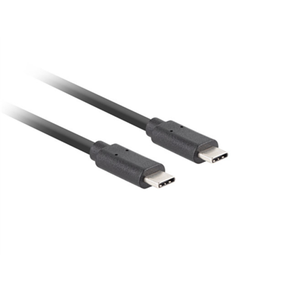 Lanberg USB-C 3.1 Gen 2 Cable, 10GB/s PD100W, 1 m , CA-CMCM-32CU-0010-BK , USB Type-C to USB Type-C
