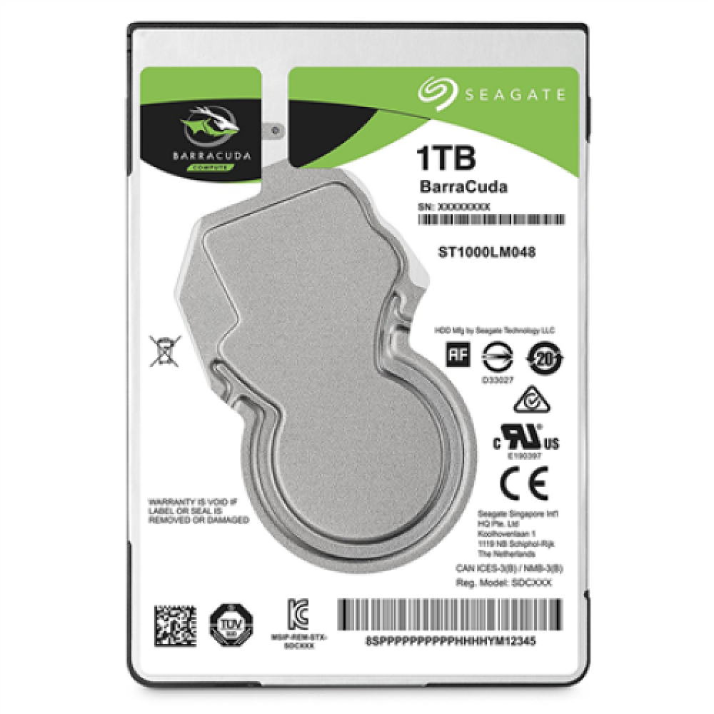 Seagate BarraCuda ST1000LM048 5400 RPM, 1000 GB, 128 MB