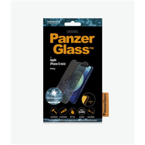 PanzerGlass , Apple , For iPhone 12 Mini , Tempered Glass , Transparent , Privacy glass