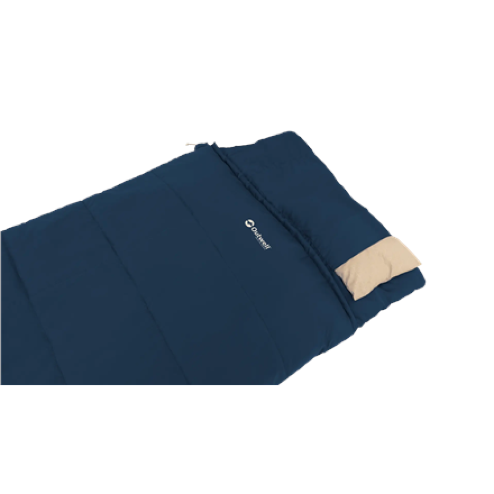 Outwell Contour Lux , Sleeping Bag , 220 x 85 cm , 2-way L-shape open-end with auto lock
