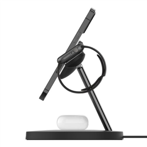 Belkin , Pro MagSafe 3in1 Wireless Charging Stand + AC Power Adapter , BOOST CHARGE