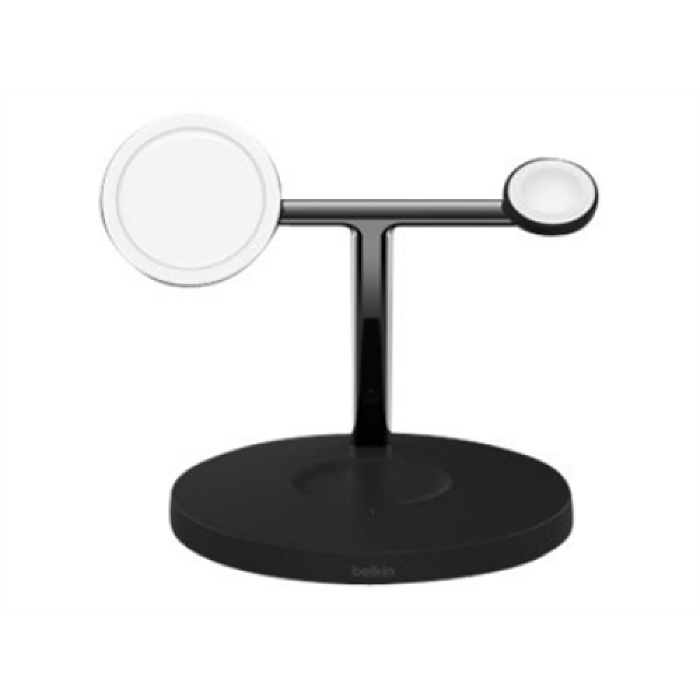 Belkin , Pro MagSafe 3in1 Wireless Charging Stand + AC Power Adapter , BOOST CHARGE