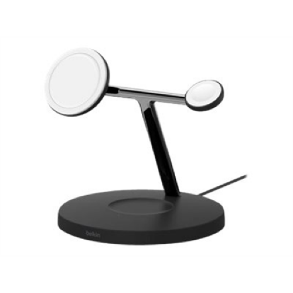 Belkin , Pro MagSafe 3in1 Wireless Charging Stand + AC Power Adapter , BOOST CHARGE