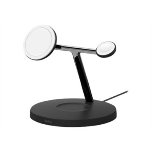 Belkin , Pro MagSafe 3in1 Wireless Charging Stand + AC Power Adapter , BOOST CHARGE